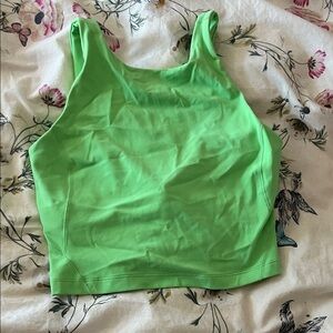 lululemon align high neck tank scream green